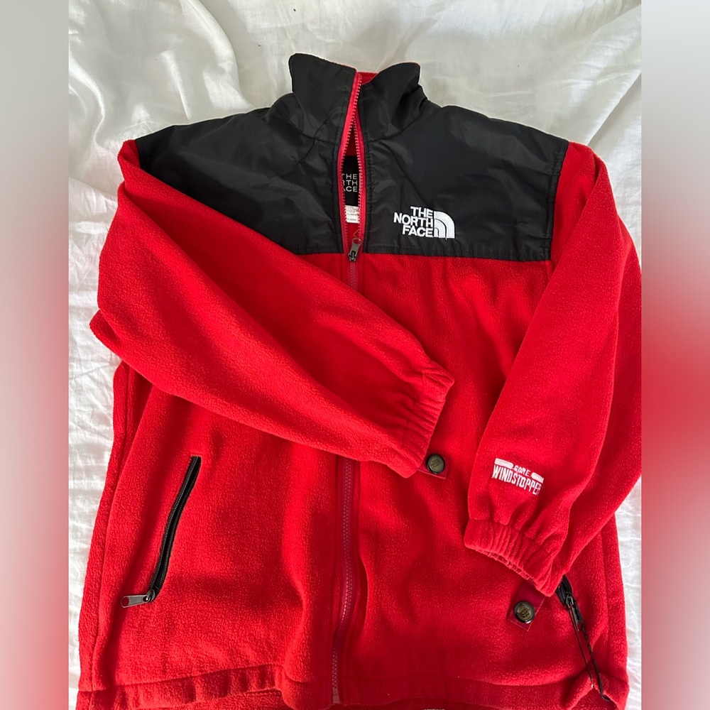The North Face girls red jacket